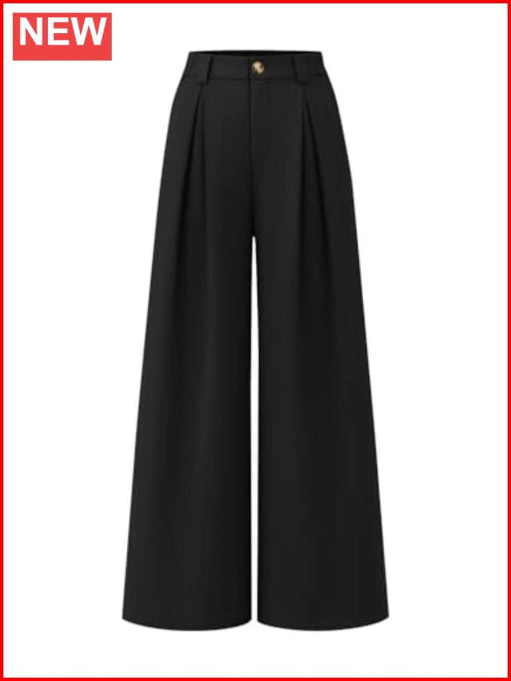 Wide Leg High Waisted Dressy Casual Pants Pleated Trousers